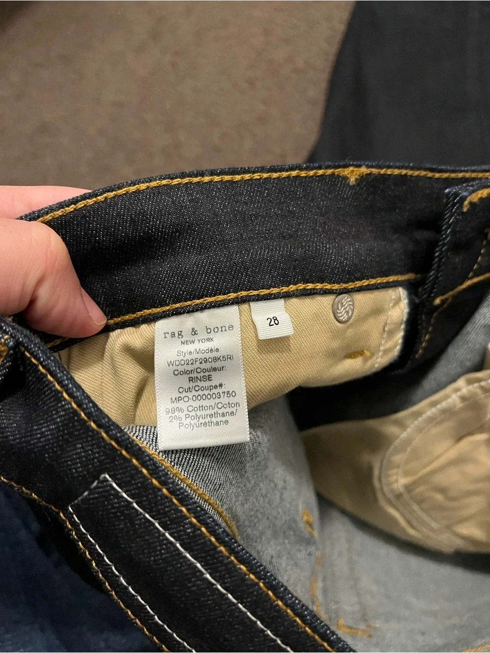 Rag & Bone Casey High Rise Flare Jeans In Rinse NWOT NEW